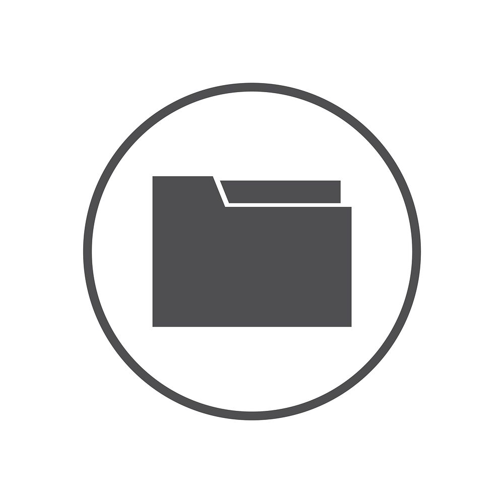 Illustration of folder icon vector