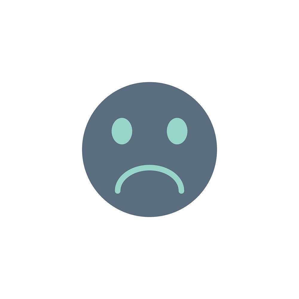 Illustration of sad emotion vector