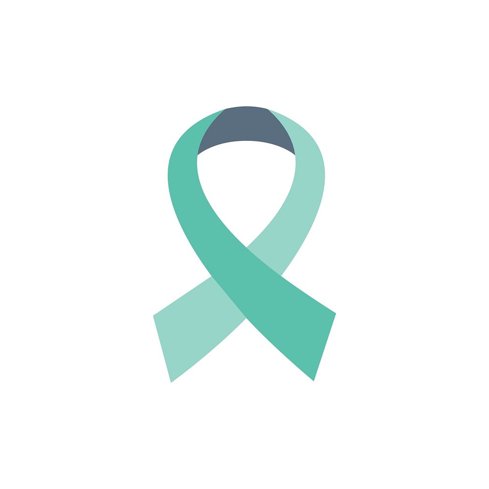 Illustration of ribbon awareness support icons vector