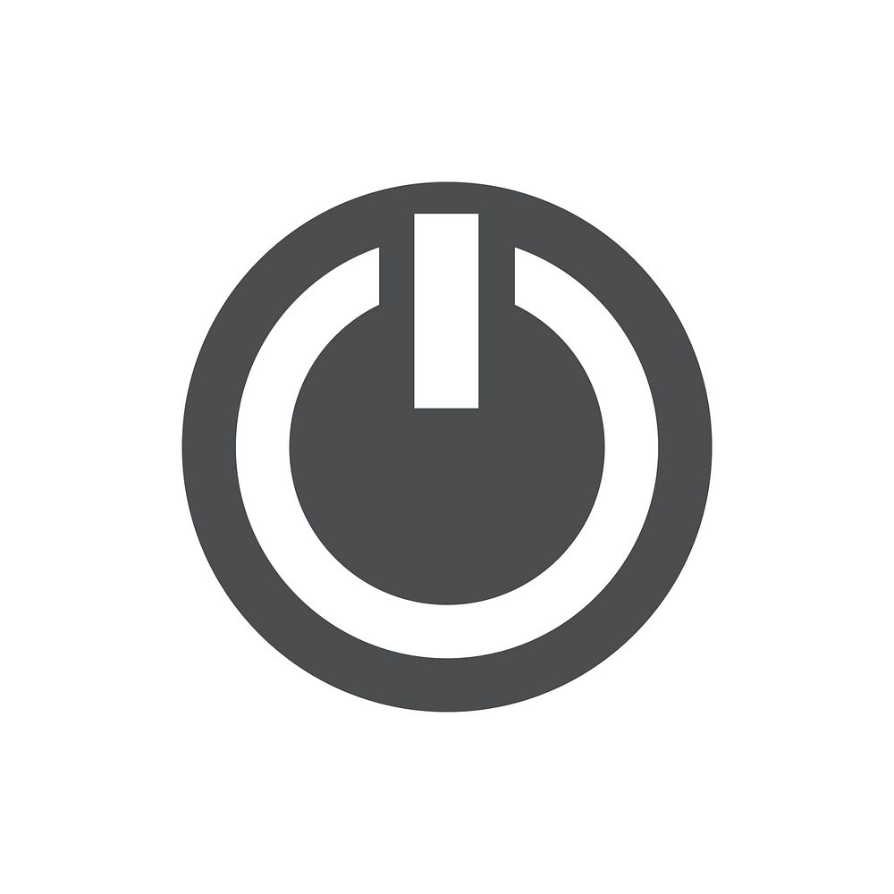 Illustration of power button vector