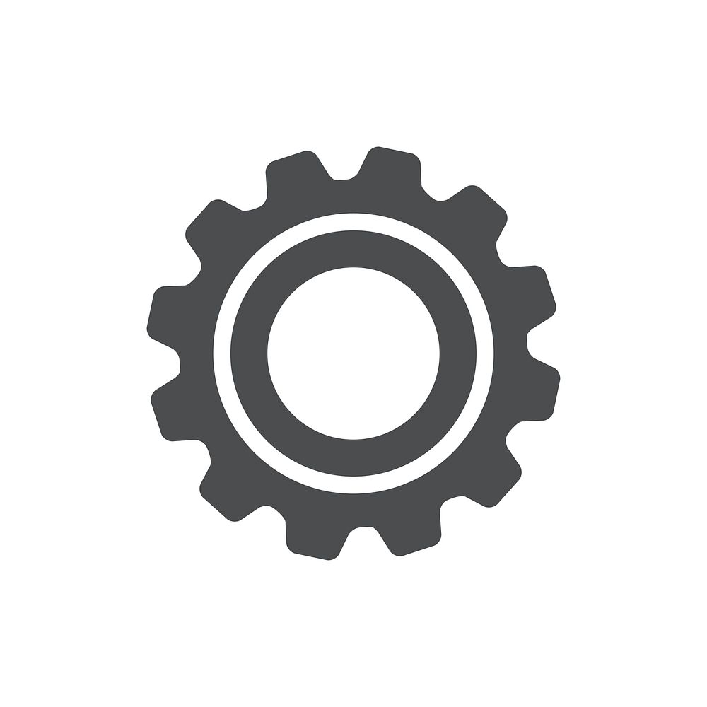 Illustration of gear icon vector