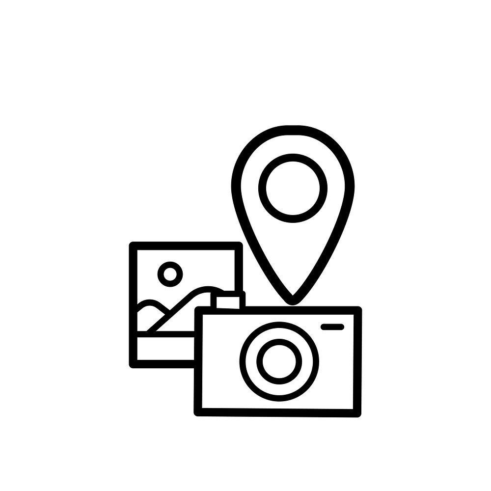 Illustration of camera icon vector