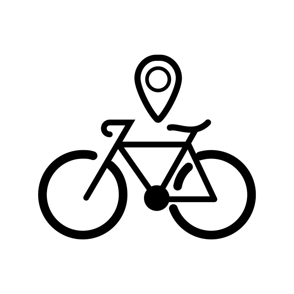 Illustration of bicycle icon vector