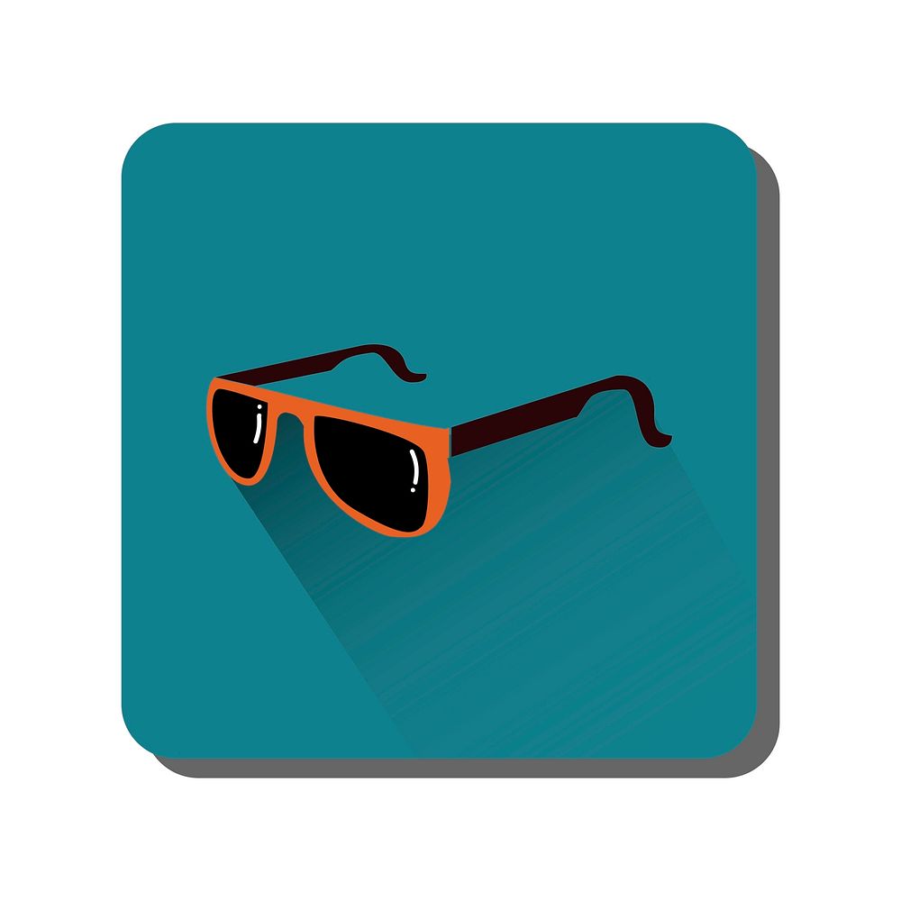 Illustration of sunglasses icon vector