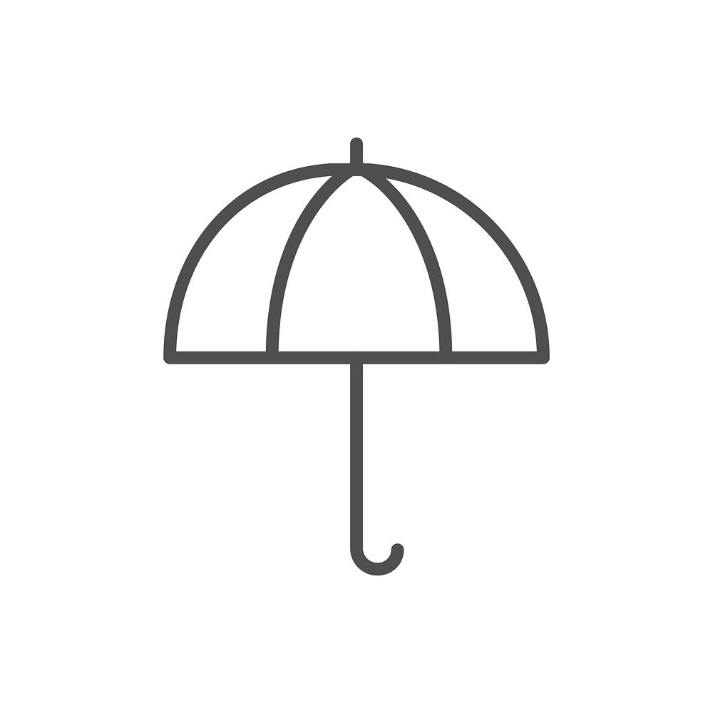 Illustration of umbrella vector