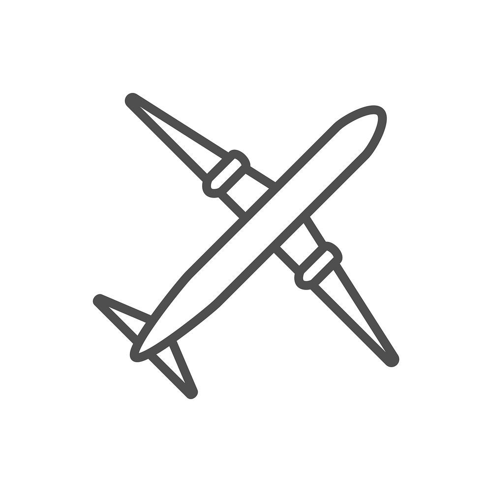 Illustration of airplane vector