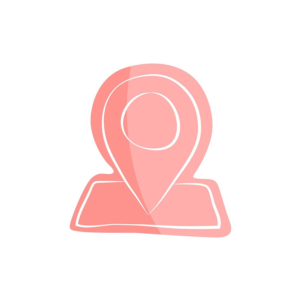 Illustration of map pin vector