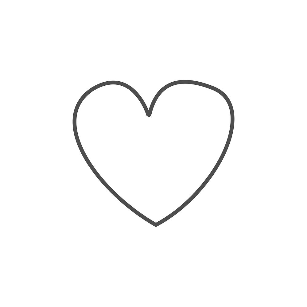 Illustration of heart icon vector