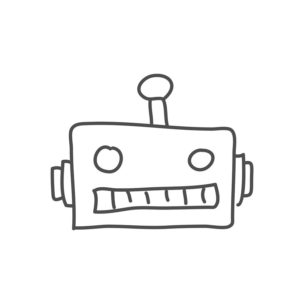 Illustration of robot vector