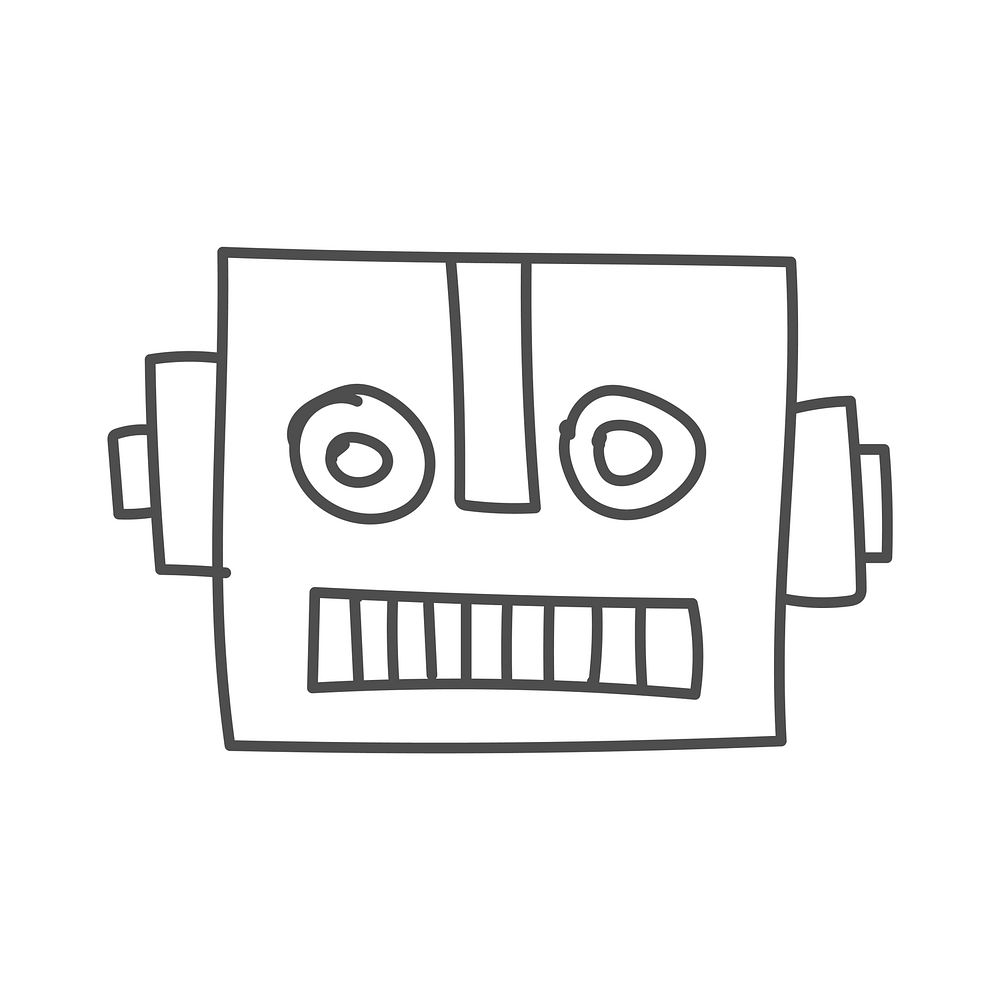 Illustration of robot vector