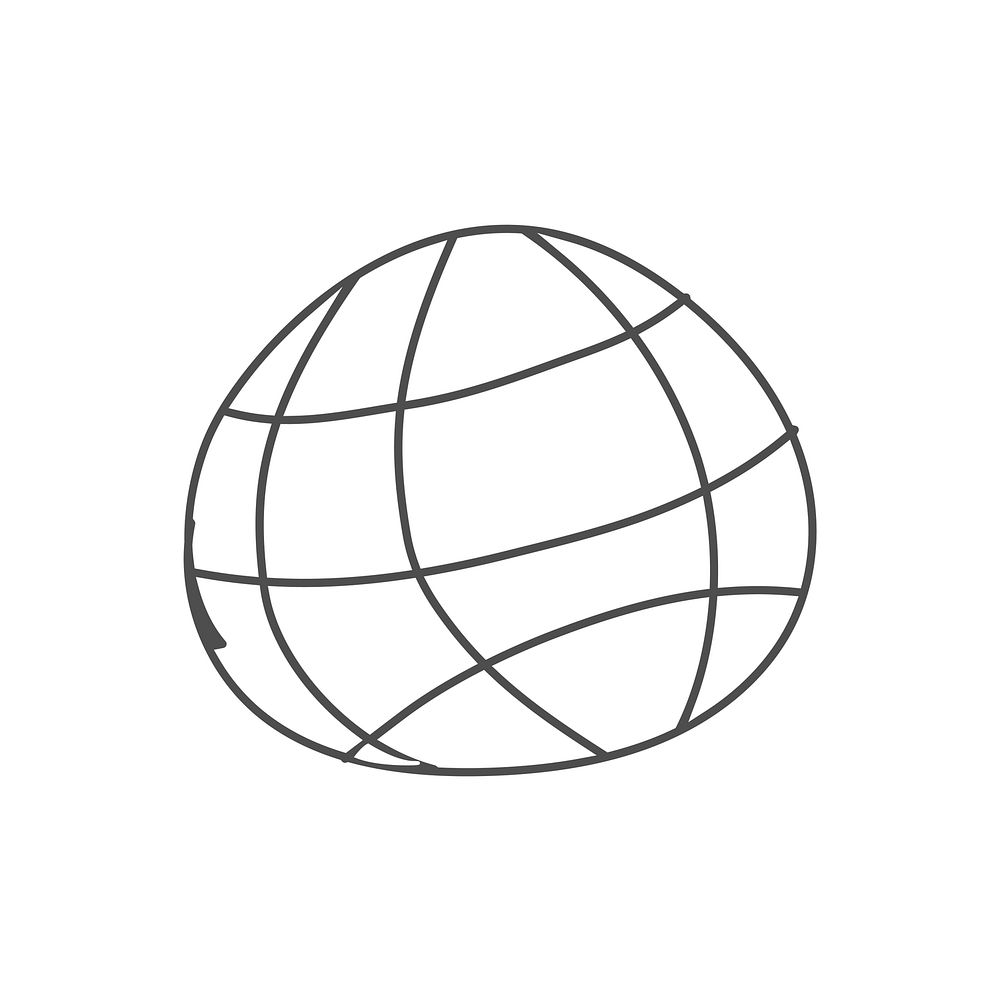 Illustration of global icon vector