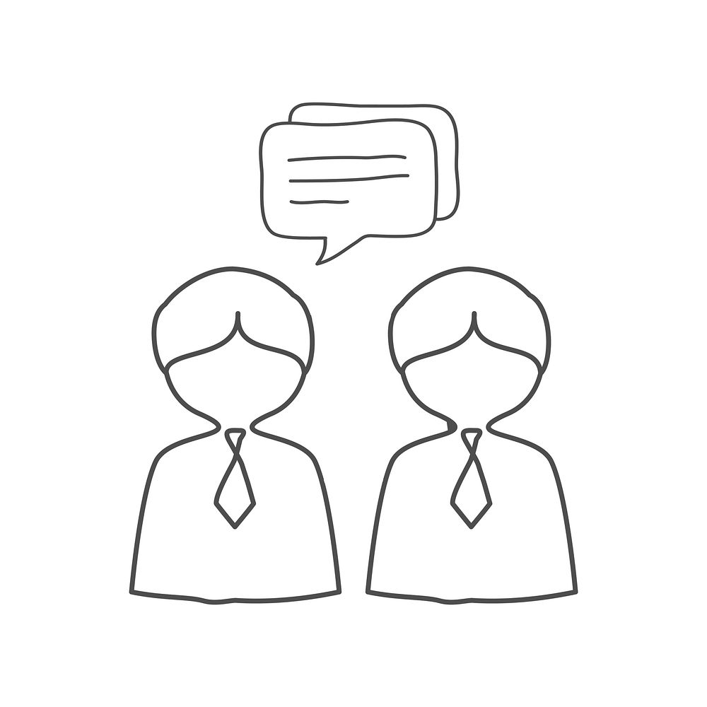 Illustration of speech bubble vector