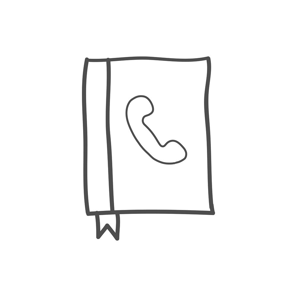 Illustration of telephone book vector