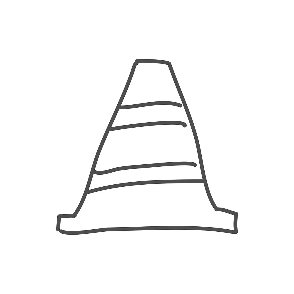Illustration of cone vector