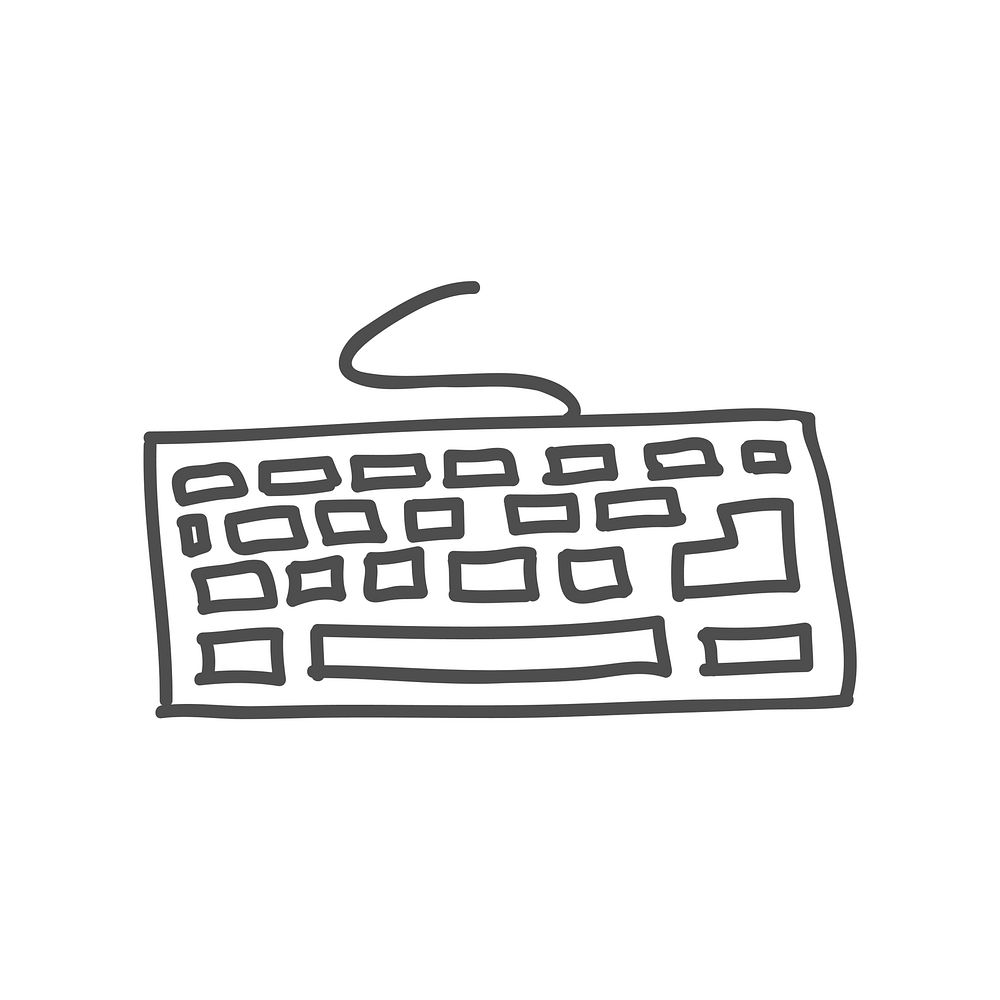 Illustration of keyboard vector