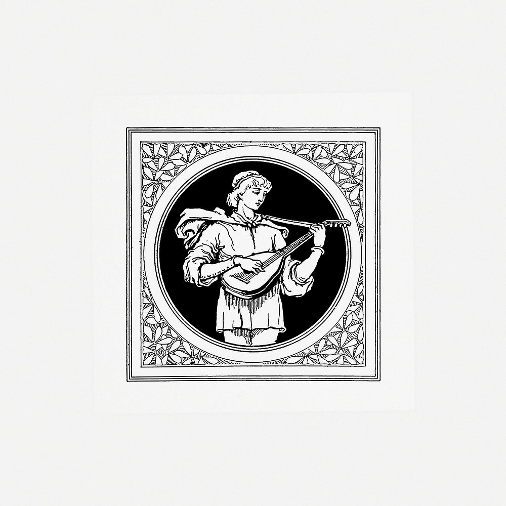 Medieval male character badge, heraldic design from the book The Scots in France, the French in Scotland published by…