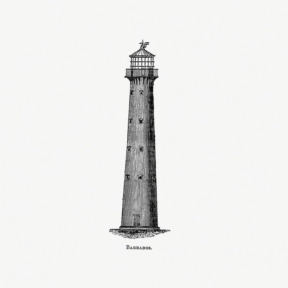 Barbados from Circular relating to Lighthouses, Lightships, Buoys, and Beacons (1863) published by Alexander Gordon.…