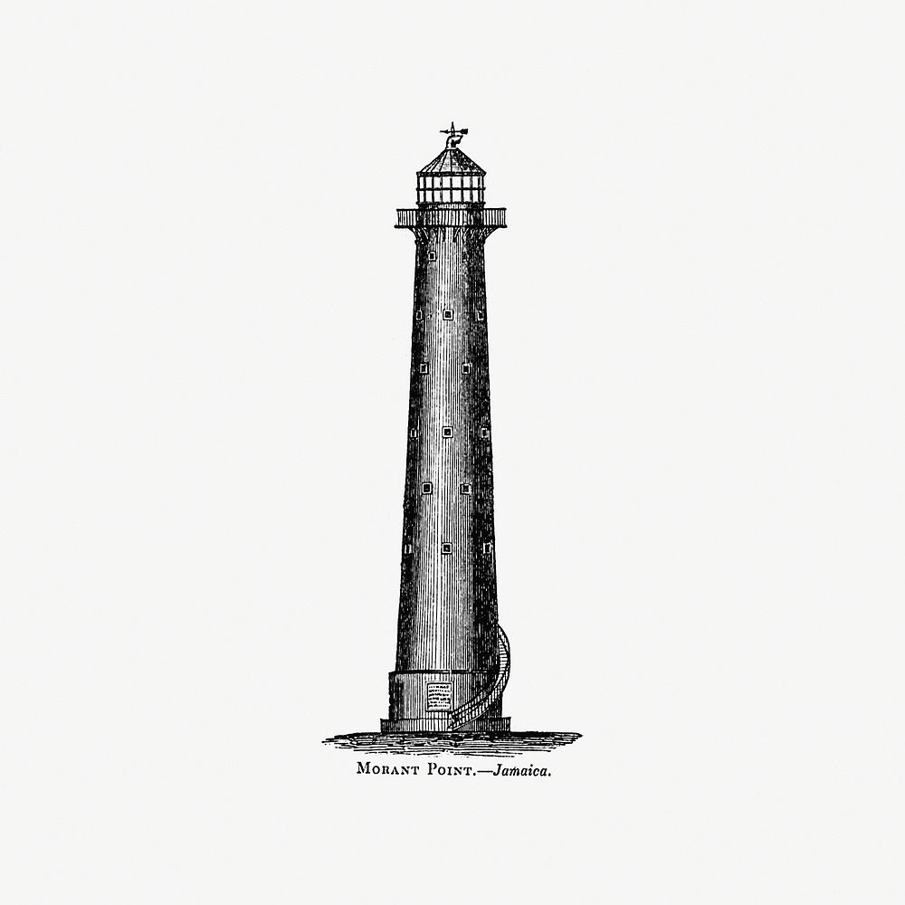 Morant point, Jamaica from Circular relating to Lighthouses, Lightships, Buoys, and Beacons (1863) published by Alexander…