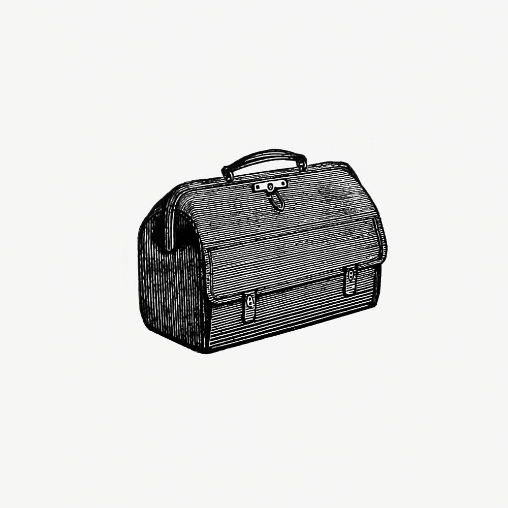 Drawing of a medical bag