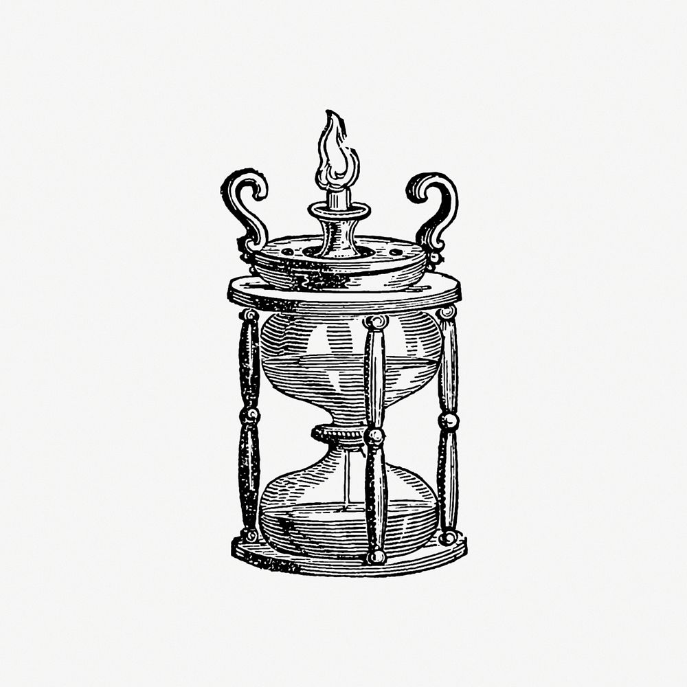 Drawing of an egg timer