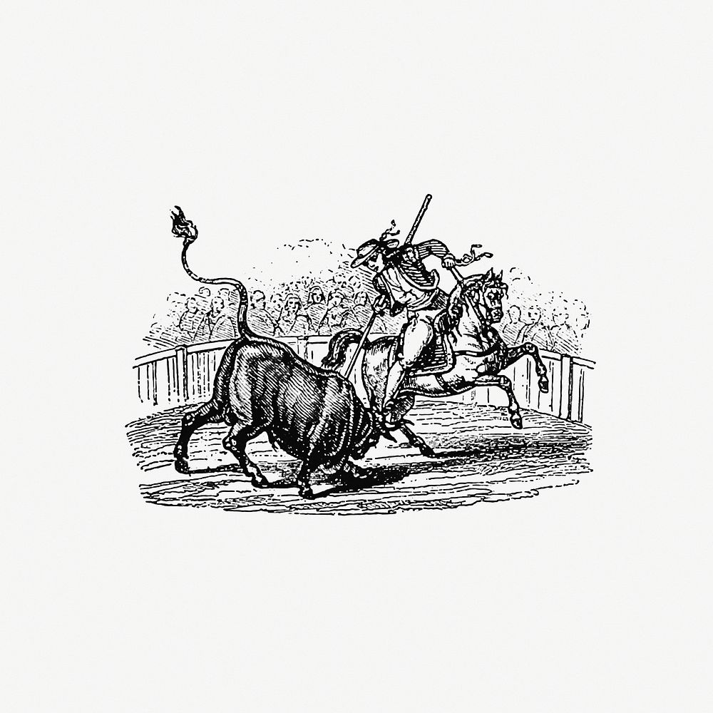 Bullfight from Paris-Neuf, Or Dream And Reality. Great Phantasmagoria (1861) published by Charles Simon Pascal Soullier.…