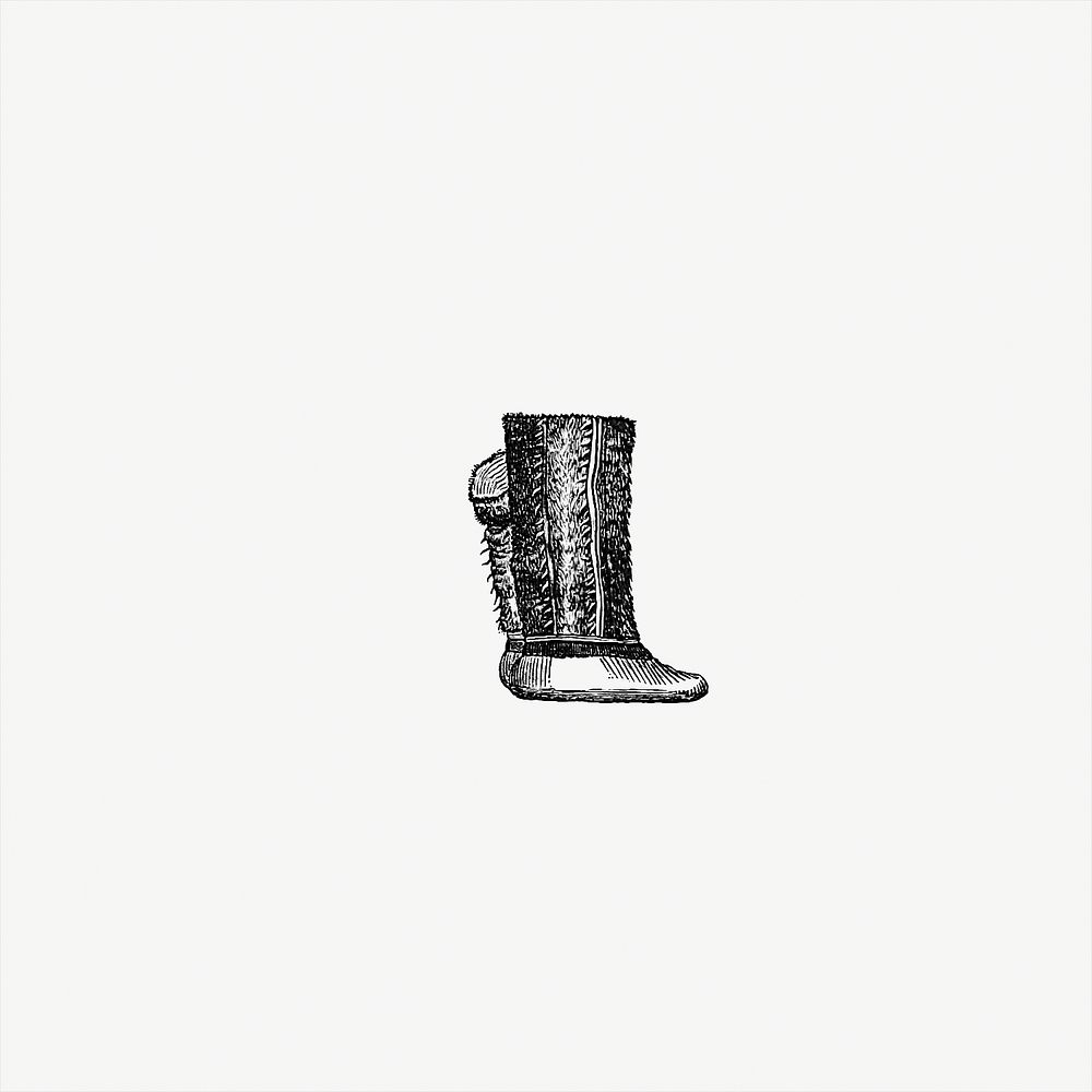 Drawing of Eskimo boots