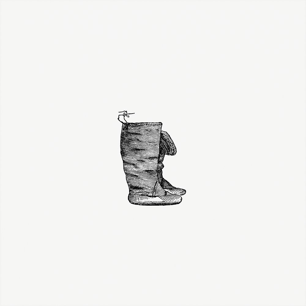 Drawing of Eskimo boots