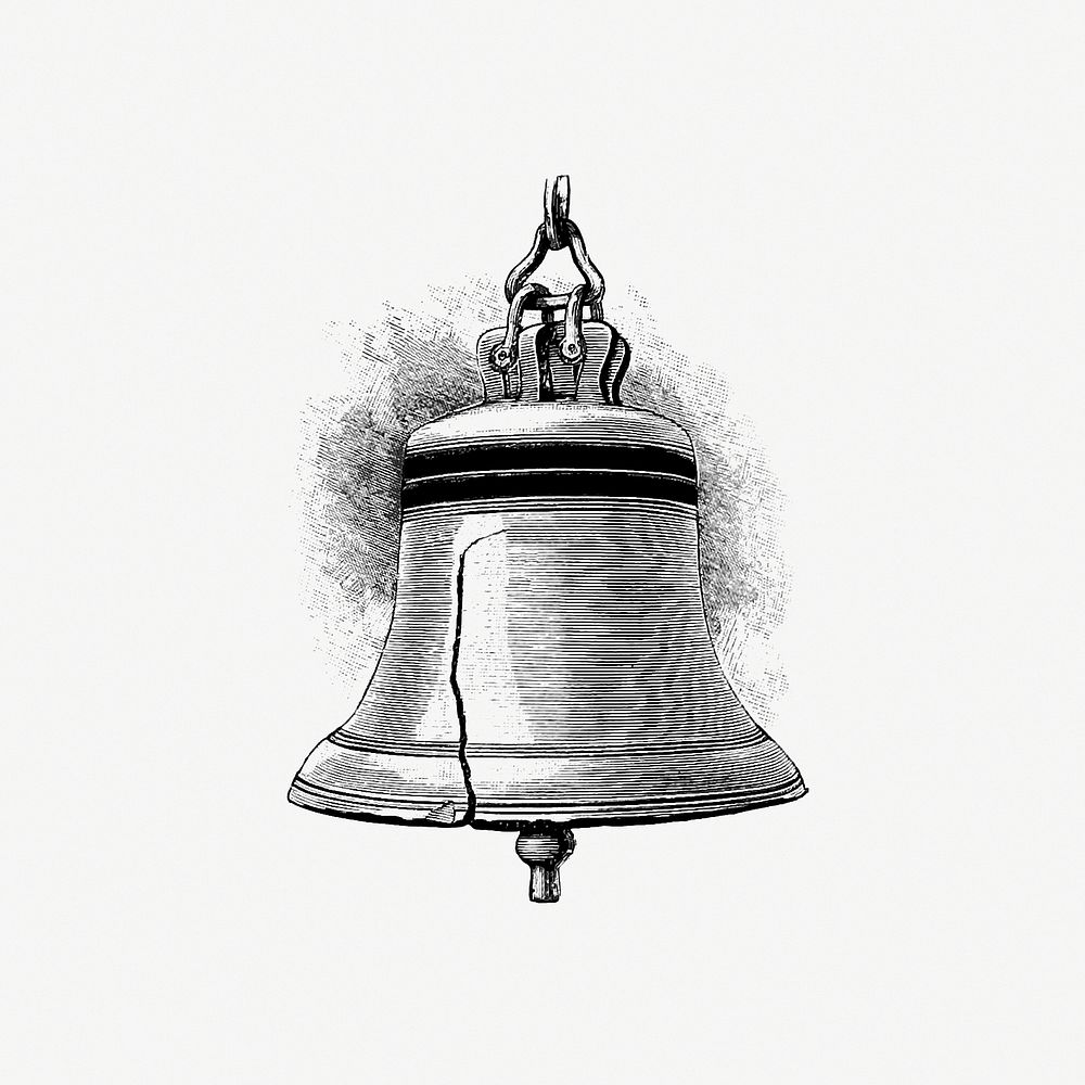 Liberty Bell from Elements of Geography published by Ginn & Co. (1898). Original from the British Library. Digitally…