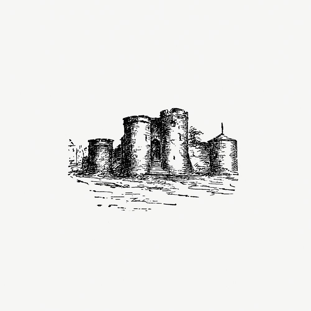 Drawing of a castle