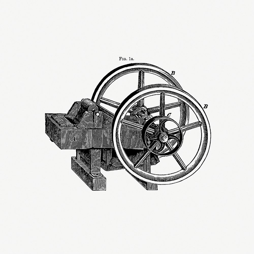 Lever pattern with wheels and pulley from Articles On The Geology Of North America And Other Subjects, Reprinted From…