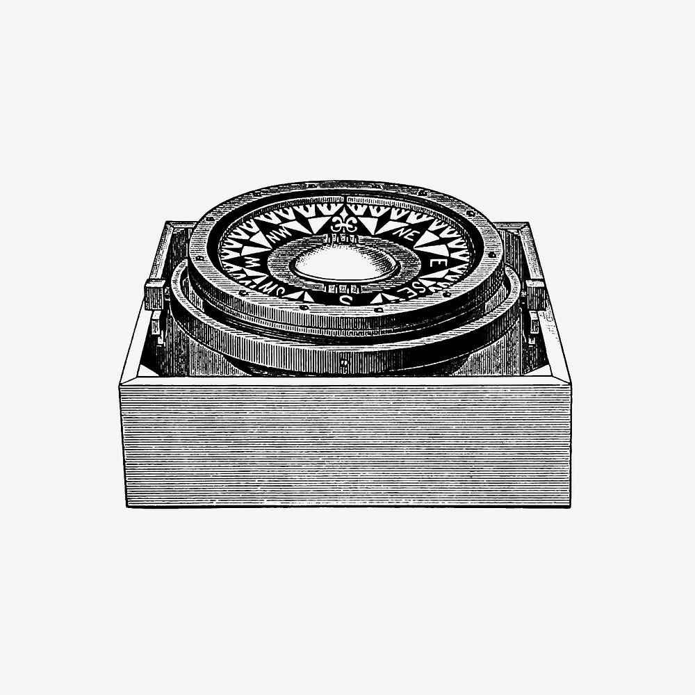 Mariner's compass from Advanced Geography Free Photo Illustration