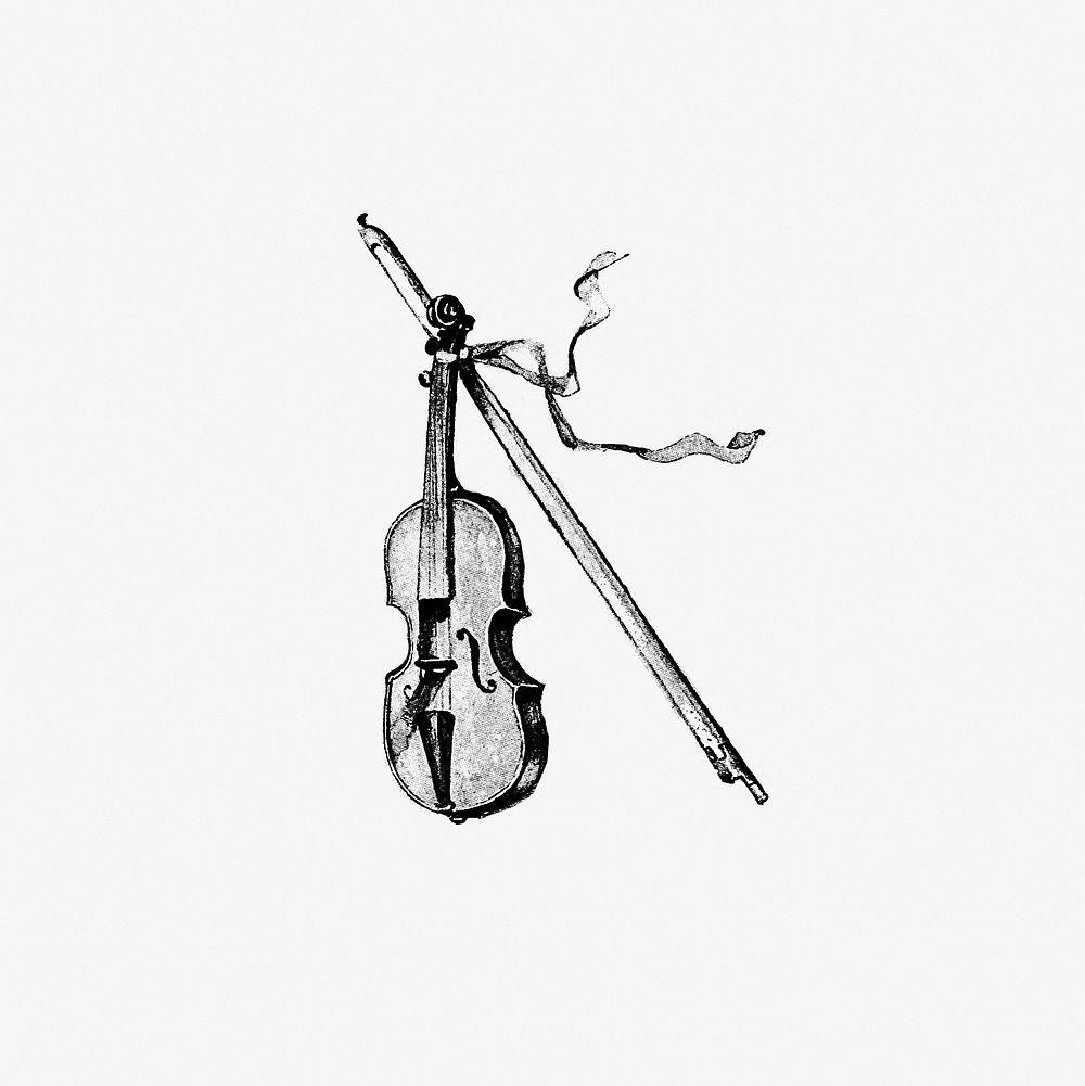 Violin from Nimrod In The North, Or Hunting And Fishing Adventures In The Artic Regions published by Cassell & Co. (1885).…