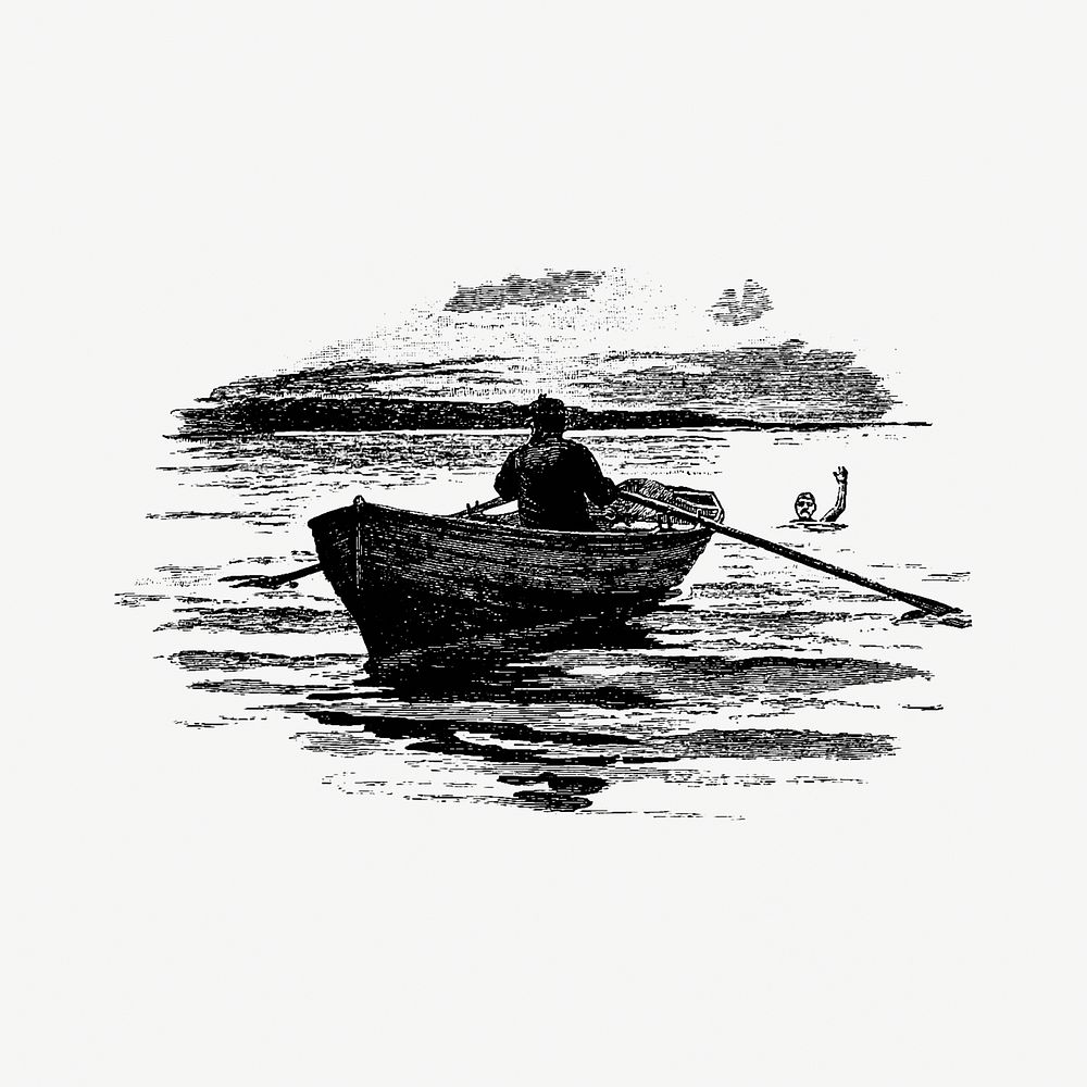 Emergency situation from Stories From Black And White published by Chapman & Hall (1893). Original from the British Library.…