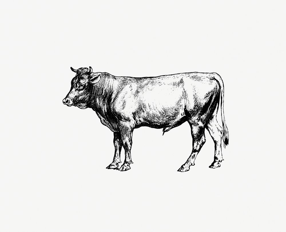 Drawing of a bull