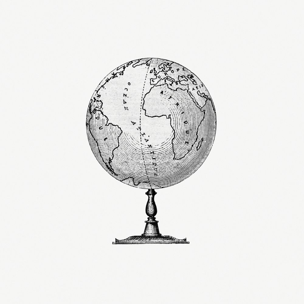 Vintage Victorian style atlas engraving. Original from the British Library. Digitally enhanced by rawpixel.