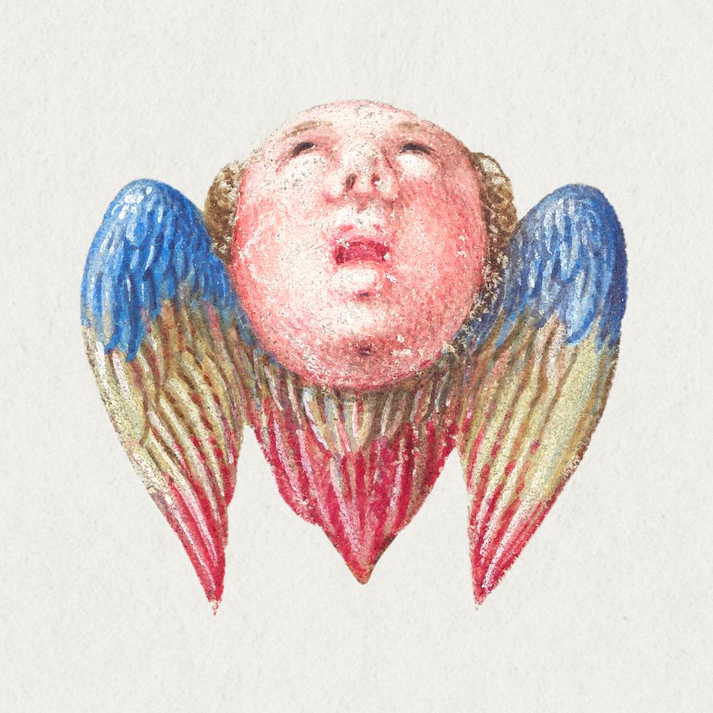 Medieval harpy creature winged human illustration