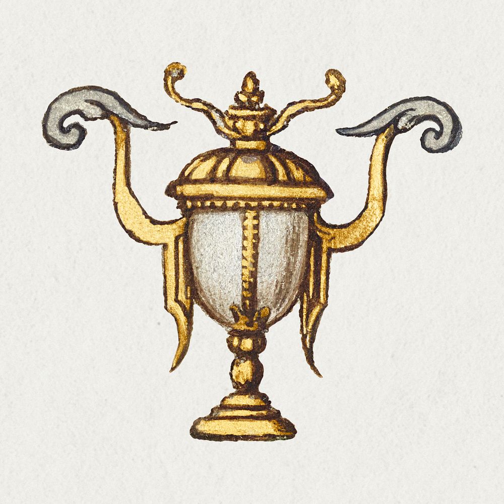 Victorian vintage trophy decorative illustration