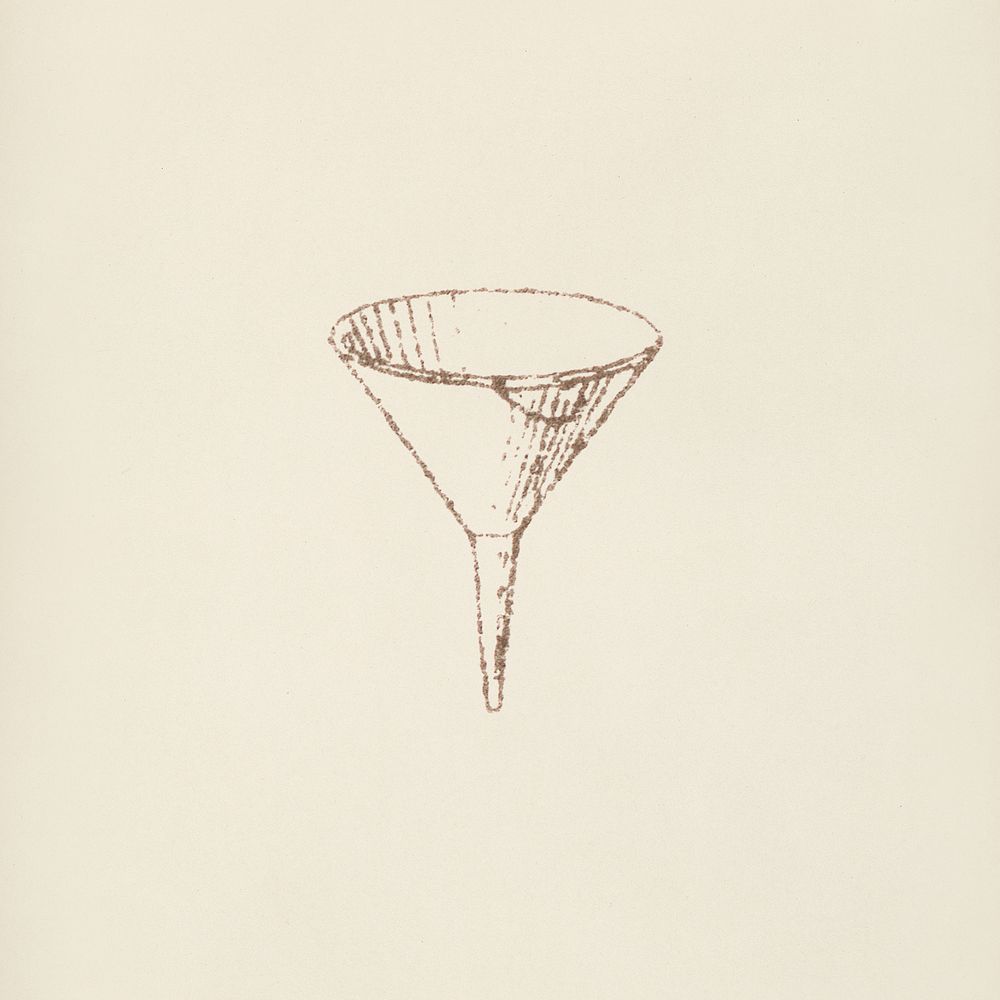Funnel icon from L'ornement Polychrome (1888) by Albert Racinet (1825&ndash;1893). Digitally enhanced from our own original…