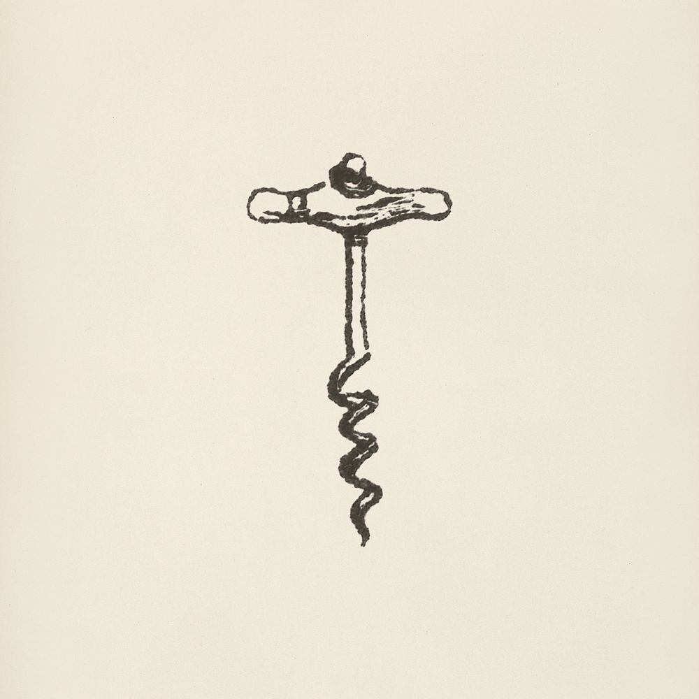 Corkscrew icon from L'ornement Polychrome (1888) by Albert Racinet (1825&ndash;1893). Digitally enhanced from our own…