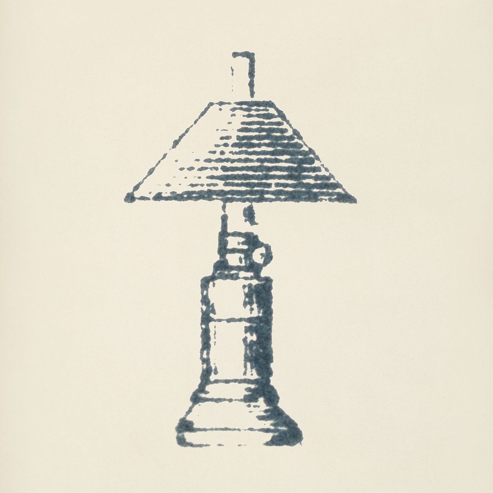 Lamp icon from L'ornement Polychrome (1888) by Albert Racinet (1825&ndash;1893). Digitally enhanced from our own original…