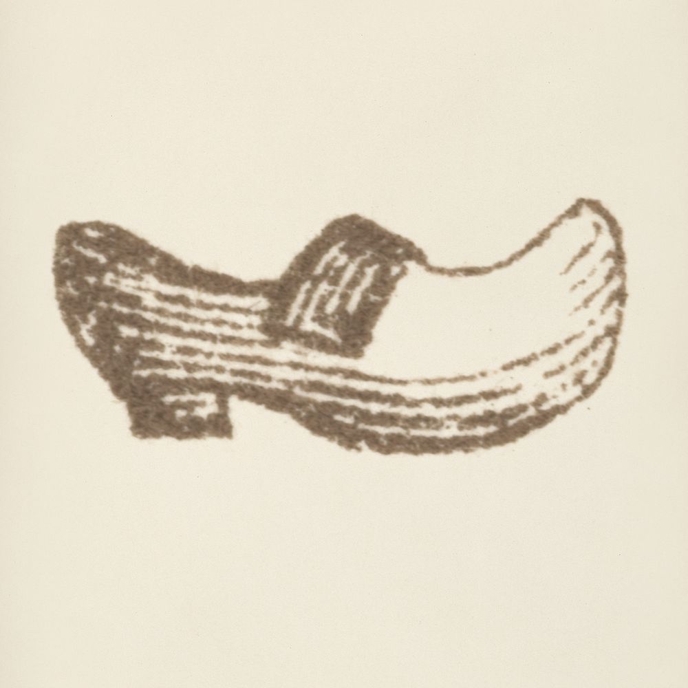 Shoe icon from L'ornement Polychrome (1888) by Albert Racinet (1825&ndash;1893). Digitally enhanced from our own original…
