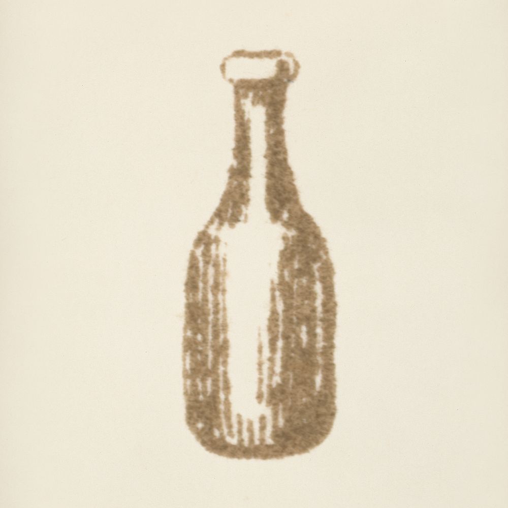 Bottle icon from L'ornement Polychrome (1888) by Albert Racinet (1825&ndash;1893). Digitally enhanced from our own original…