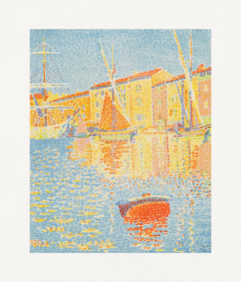 The Buoy (1894) print in high resolution by Paul Signac. Original from The National Gallery of Art. Digitally enhanced by…