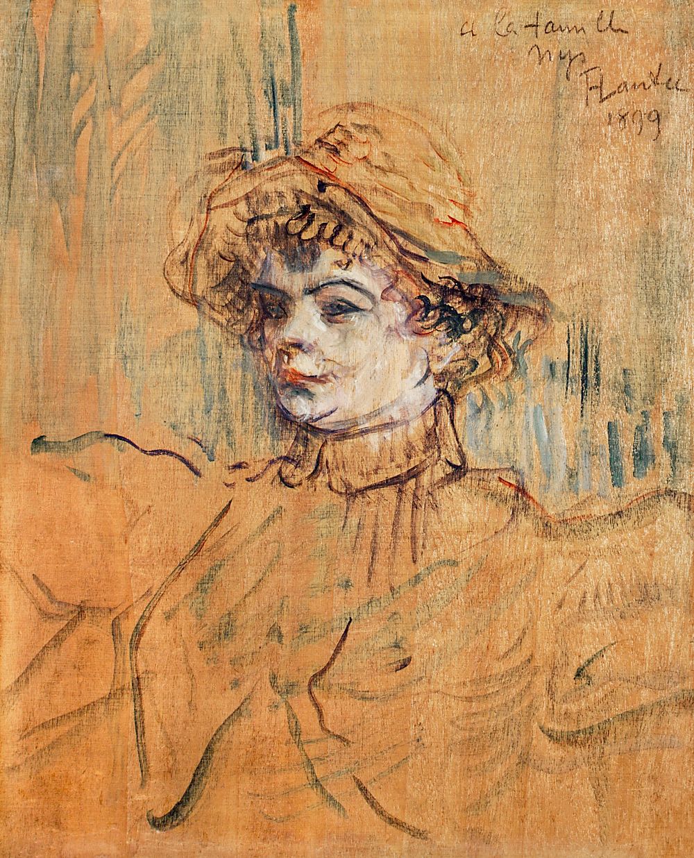 Mademoiselle Nys (1899) painting in high resolution by Henri de Toulouse&ndash;Lautrec. Original from The MET Museum.…