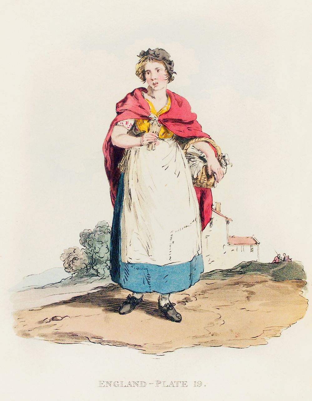 Illustration of a match-girl from Picturesque Representations of the Dress and Manners of the English(1814) by William…