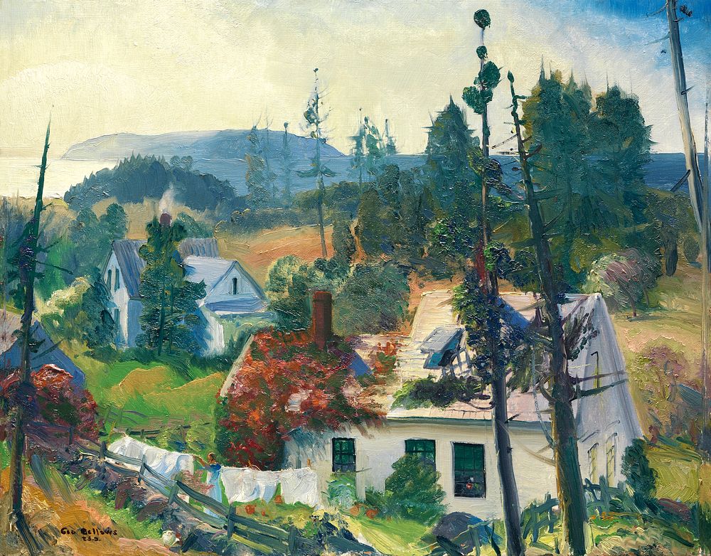 The Red Vine, Matinicus Island, Maine (1919) print in high resolution by George Wesley Bellows. Original from Minneapolis…