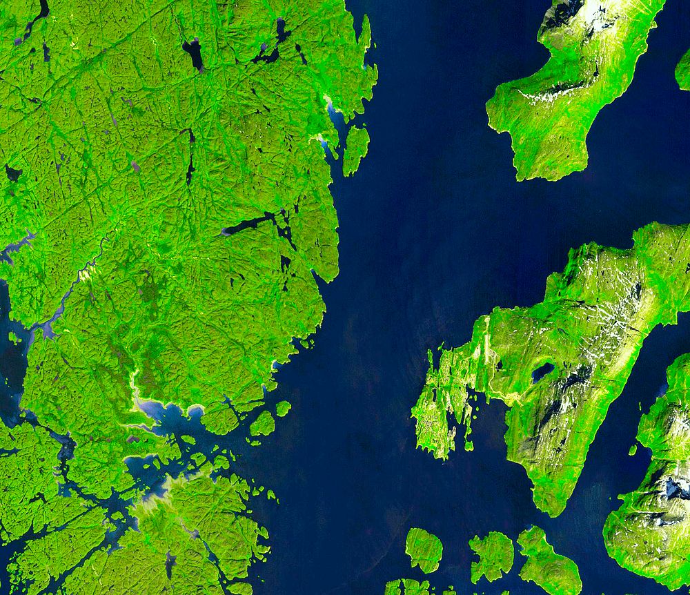 Nuuk (or Gadthab) is the capital and largest city of Greenland. Original from NASA. Digitally enhanced by rawpixel