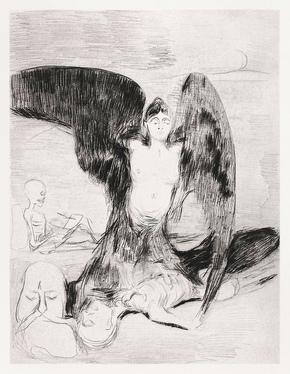 Harpy (1894) by Edvard Munch. Original from The Art Institute of Chicago. Digitally enhanced by rawpixel.