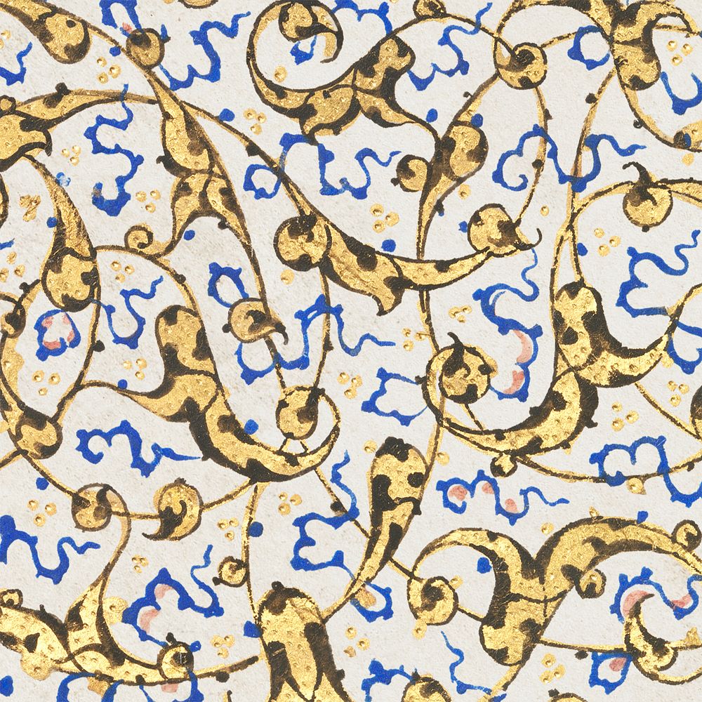 Ottoman decorative pattern luxury background, remixed from original artwork by Sultan S&uuml;leiman the Magnificent