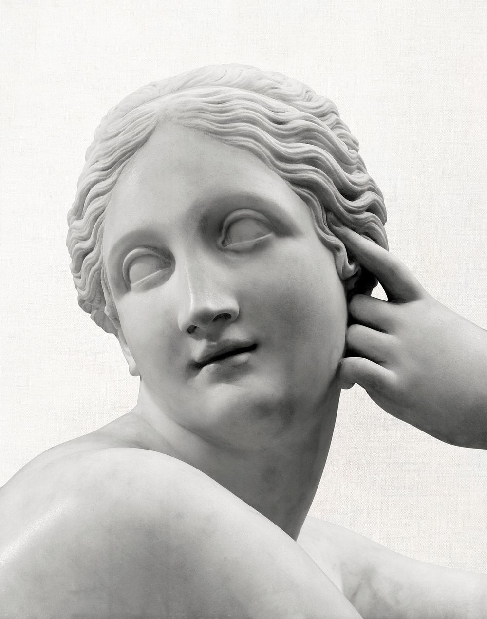 Naiad sculpture, Greek mythology, Antonio Canova's artwork remastered by rawpixel
